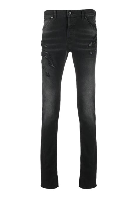 Straight jeans with logo application JUST CAVALLI | Trousers | S03LA0140 N32092900